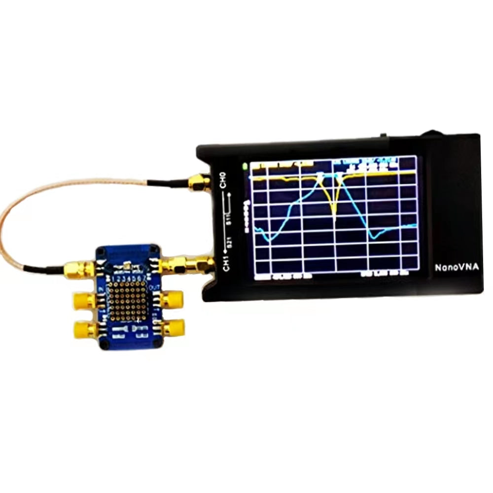 Testboard-Kit NanoVNA-Antennenanalysator, AURSINC-Test-Demo-Set-Tool, kompatibel mit DIP. Bauen Sie schnell eine einfache HF-Schaltung zusammen und bewerten Sie die Leistung auf NanoVNA H H4 